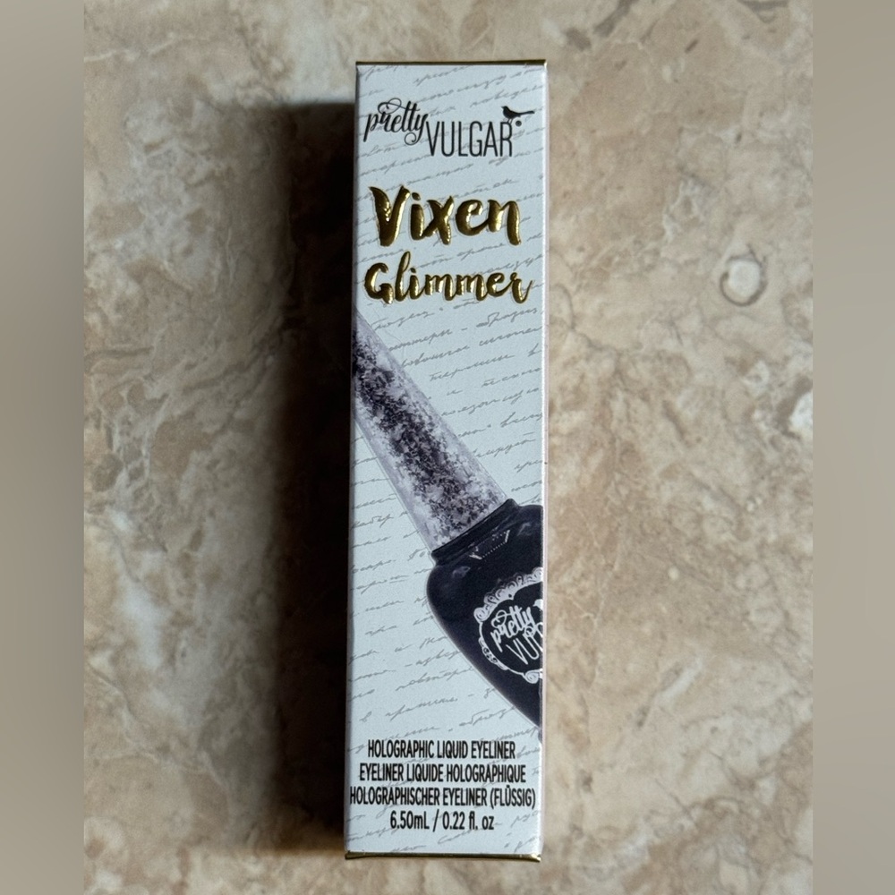 Pretty Vulgar Vixen Glimmer Holographic Liquid Eyeliner 122 Dare to Glare NIB - Picture 3 of 3